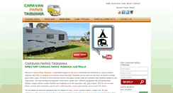 Desktop Screenshot of caravanparkstasmania.com